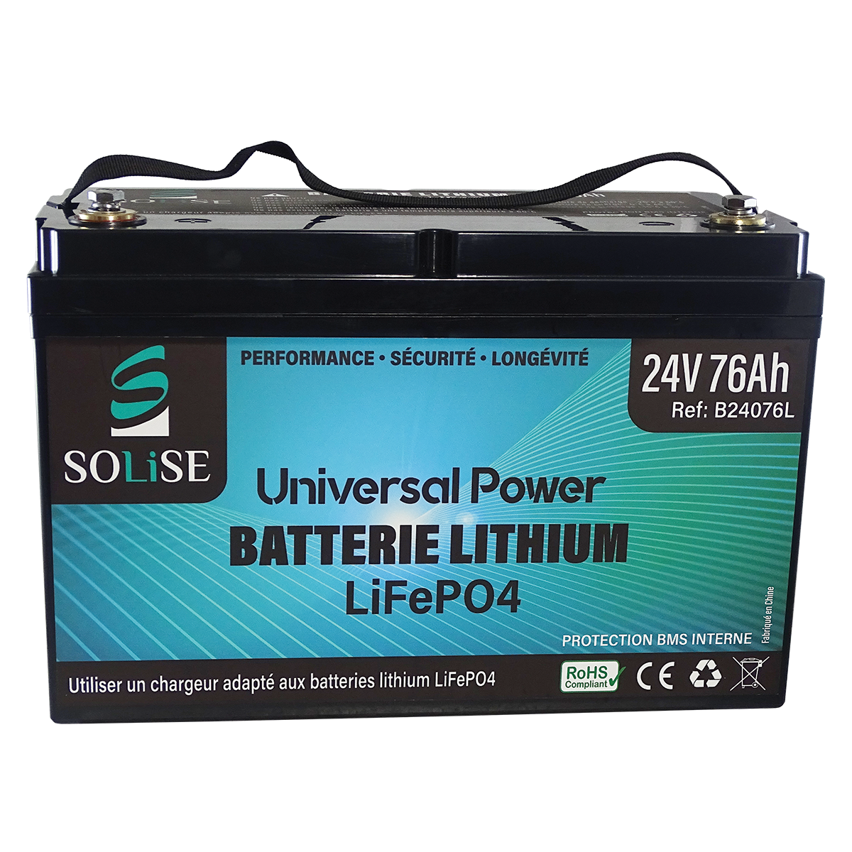 Solutions lithium professionnelles SOLISE - batteries standards